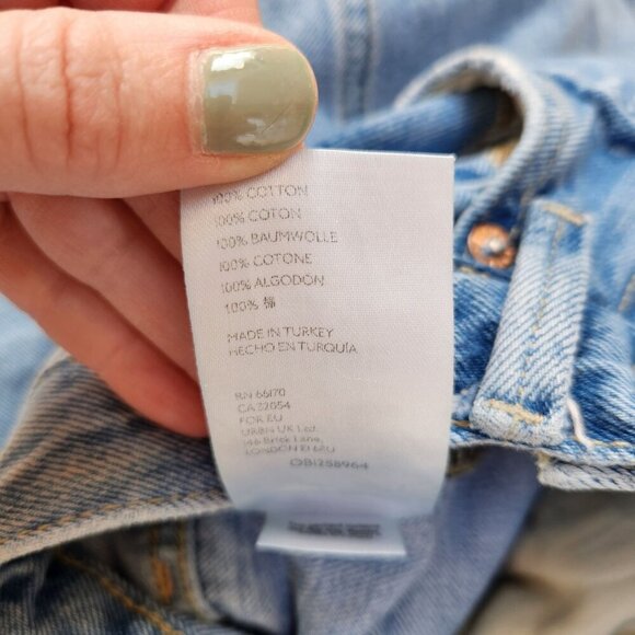 We The Free People Light Wash Jeans Stovepipe Denim Women's 26 - Picture 10 of 12